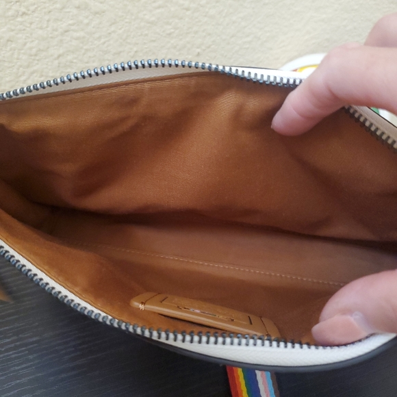 Coach Holden Crossbody In Rainbow Signature - Picture 9 of 14